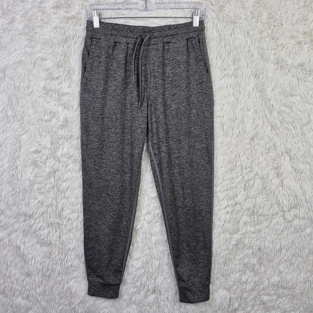 Quince Womens XS Flowknit Mid-Rise Joggers Heather Gray Pants Athleisure Crop